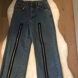 Coolest jeans w/ zipper going down front